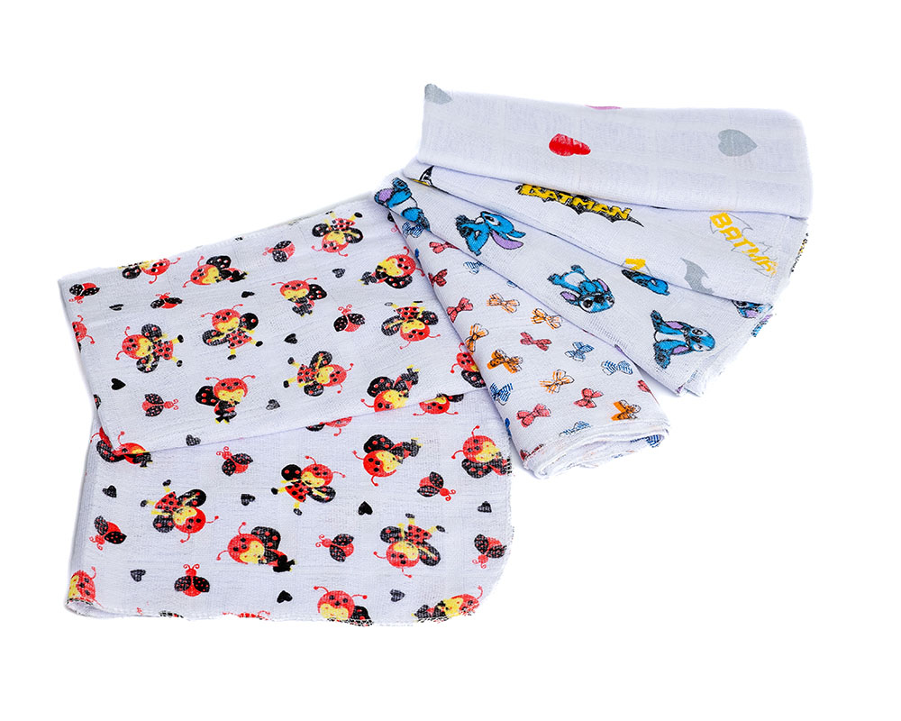 Fraldinha Dupla Estampada - Daltêxtil Tecidos