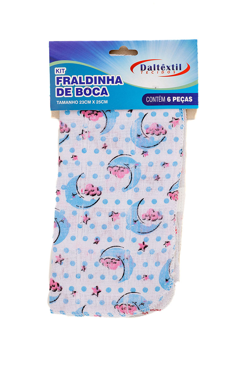 Kit Fraldinha de Boca Estampas Sortidas - Daltêxtil Tecidos