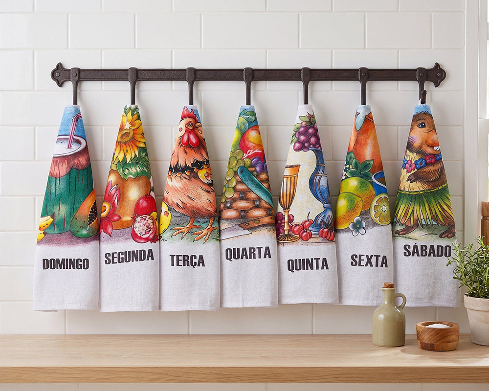 Pano de Copa Estampado 7 Tramas - Daltêxtil Tecidos